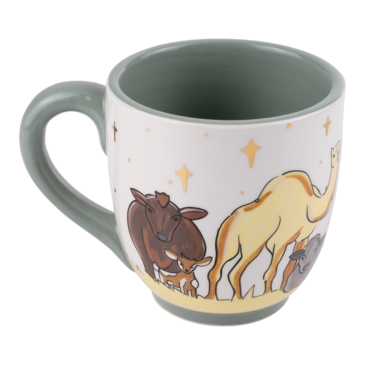 Glory Haus Neutral Oh Holy Night Animals Mug - Lavish Boutique