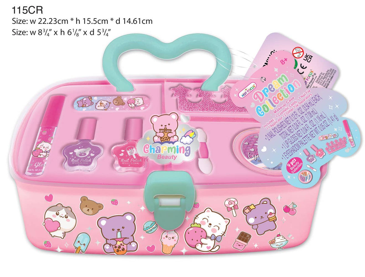 Hot Focus Critters Dream Collection Cosmetic Caddy Set