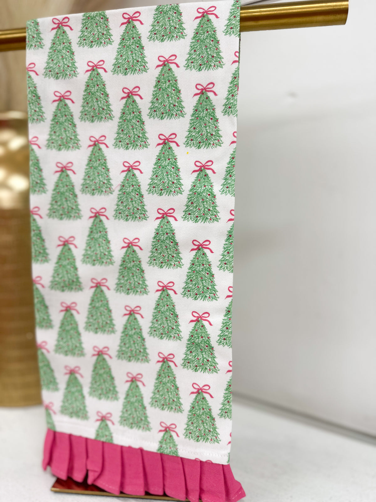 Mary Square Rosy Woodlands Tea Towel