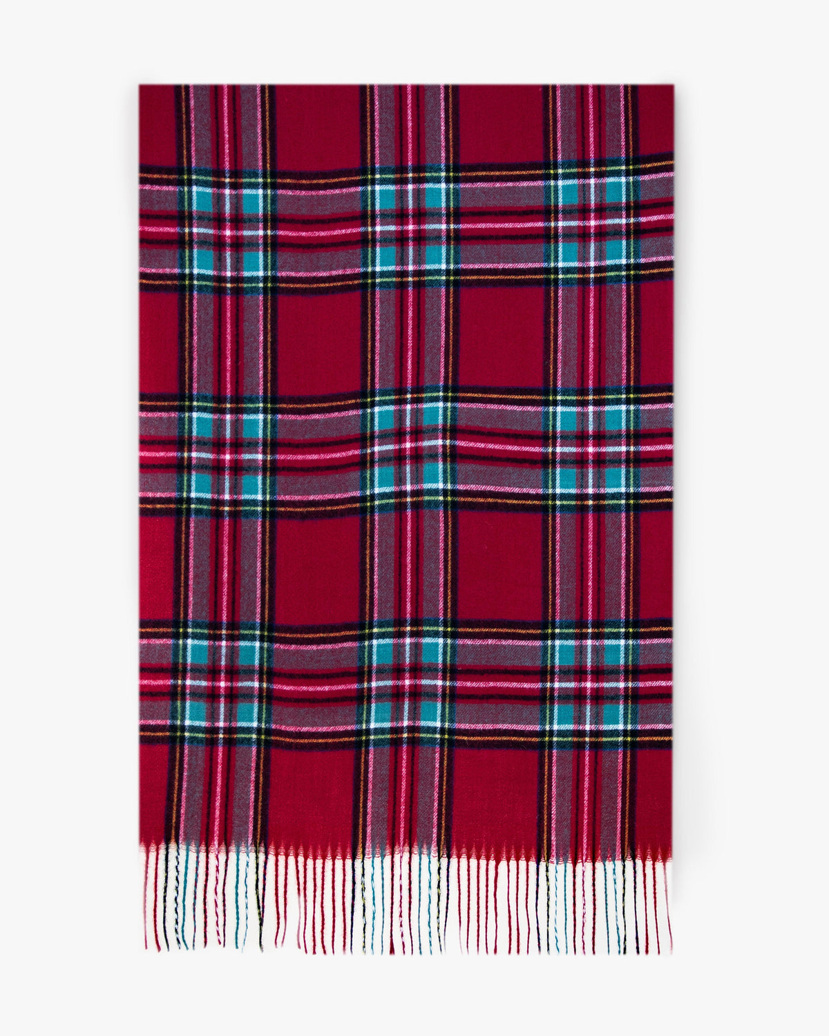 Original USA Classic Scotch Plaid Scarf Red