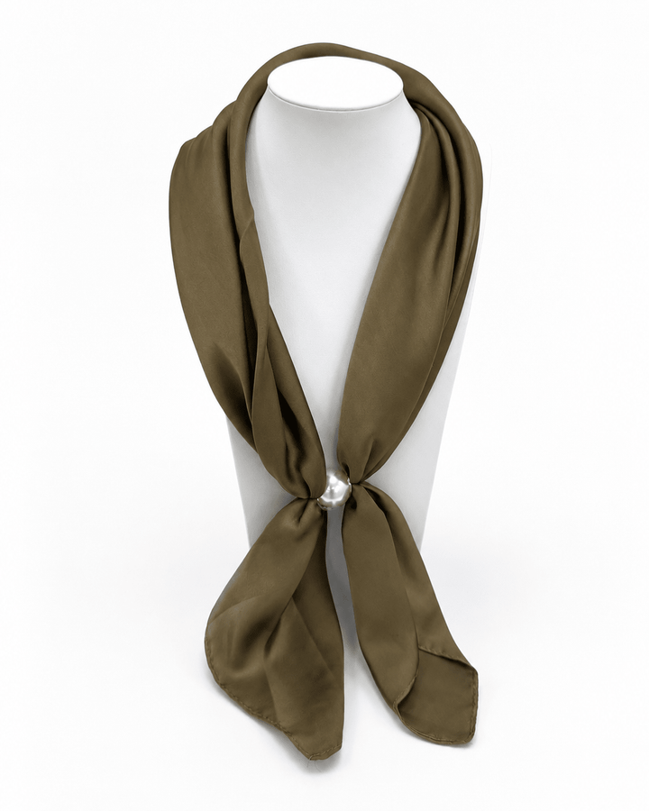 Accented Pearl Long Scarf Necklace - Lavish Boutique