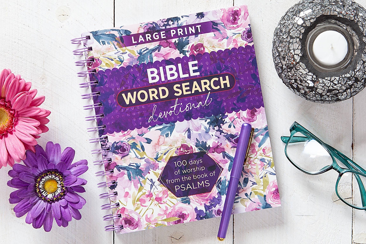Broadstreet Bible Word Search Devotional Psalms book cover 4
