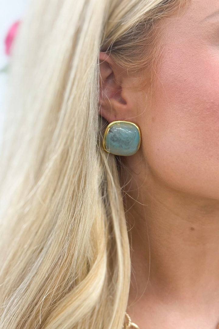 Blue Starburst Stud Earring - Lavish Boutique240 Jewelry