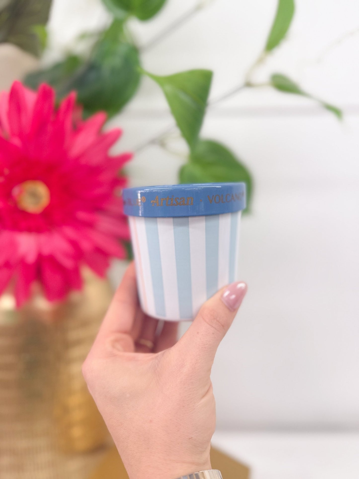Gelato cup candle vessel from the Artisan Caffe collection