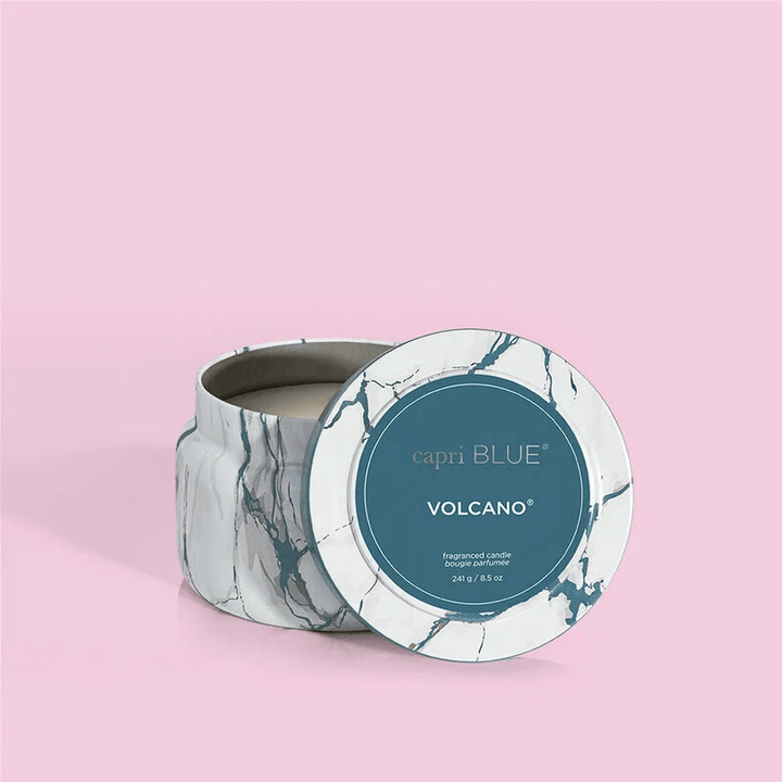 Capri Blue Volcano Marble Travel Tin 8.5oz - Lavish Boutique Accessories