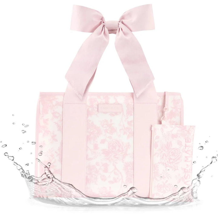 Case-Mate Afternoon Rosé Bow Jelly Tote Bag - Lavish Boutique08-ACCESSORIES
