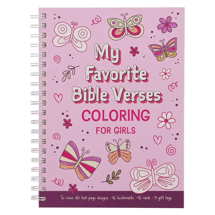 Coloring book of favorite Bible verses for girls