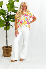 Ivory Combo Floral Printed Top