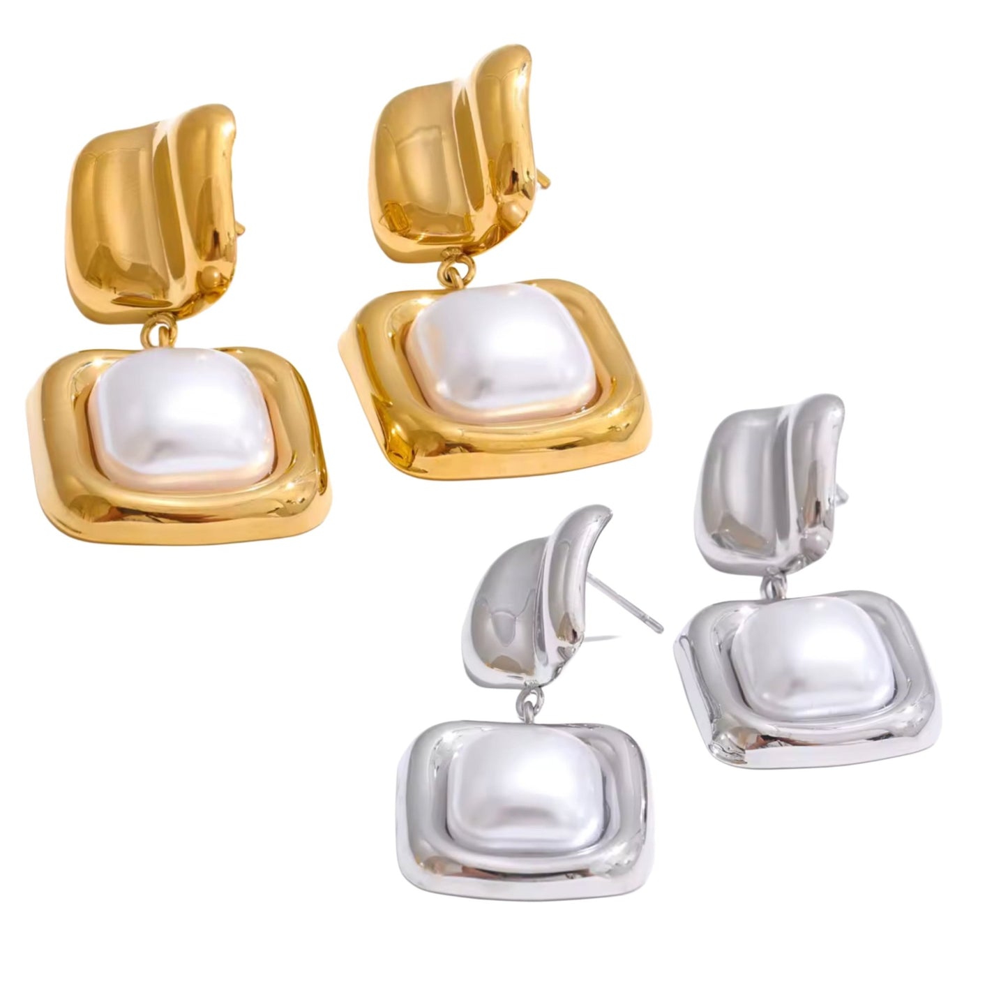 Genevieve Pearl Earrings - Lavish Boutique09-JEWELRY