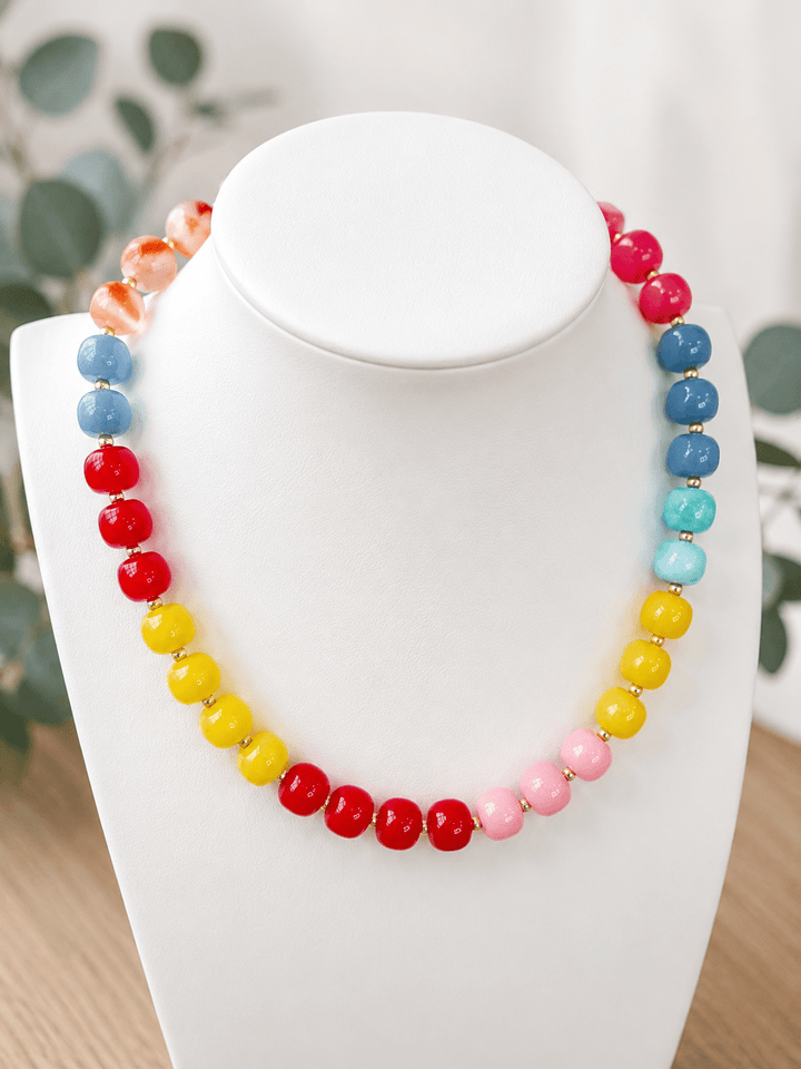 Hart Designs Glass Bead Necklace - Lavish Boutique09-JEWELRY