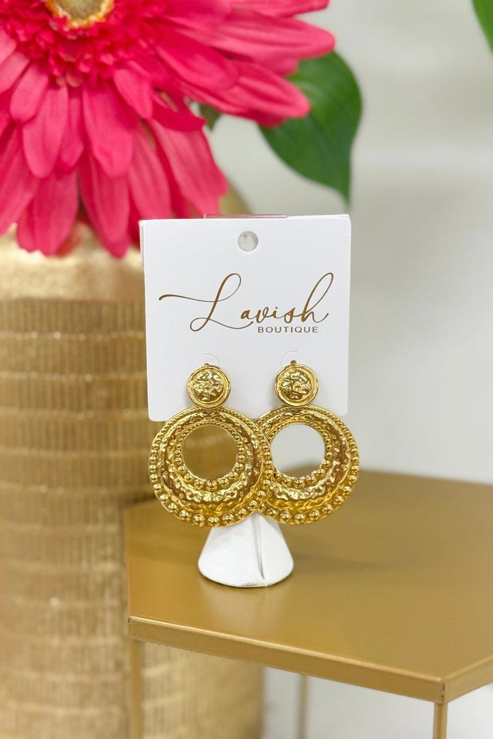Hart Designs Round Statement Earring - Lavish Boutique Accessories