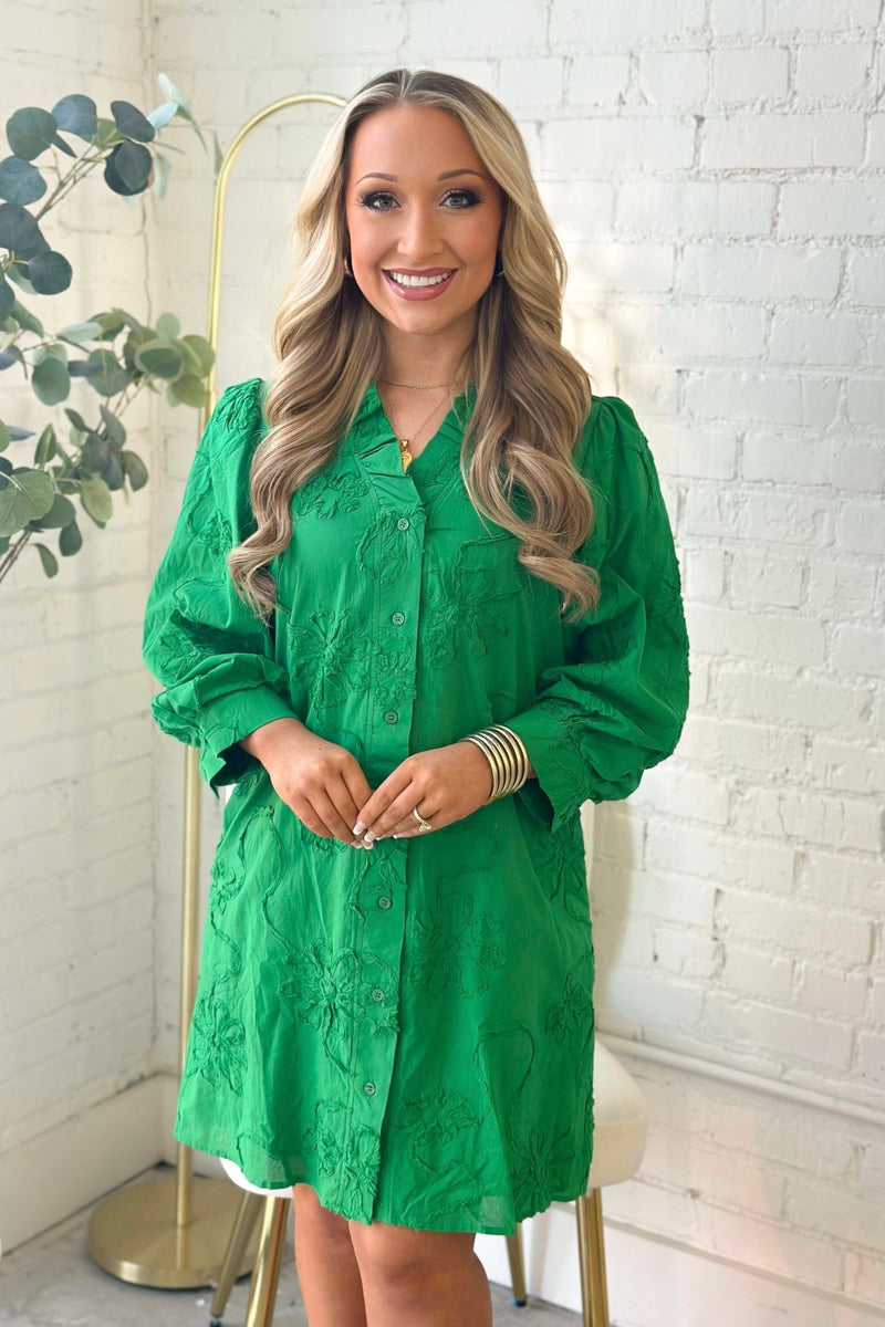 womens kelly green dress Floral Embroidered Long Sleeve | Affordable Boutique Dress for Women Off the Shoulder Lilac searchvm A floral printed style Color:Gingham and Florals