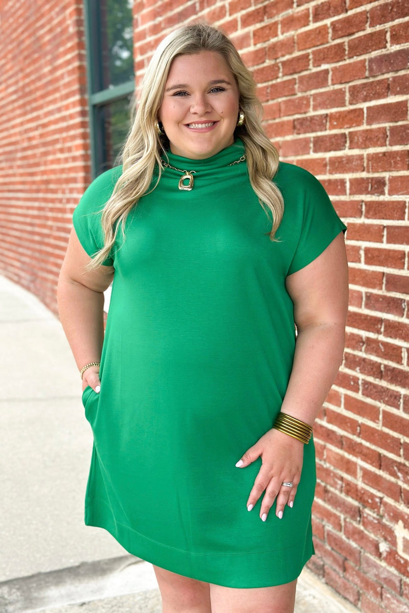 kelly green mini dresses Dress Spaghetti Straps V neck Cut out design Ribbed bodice Stretchy Fabric Kelly Green Mock Neck Mini