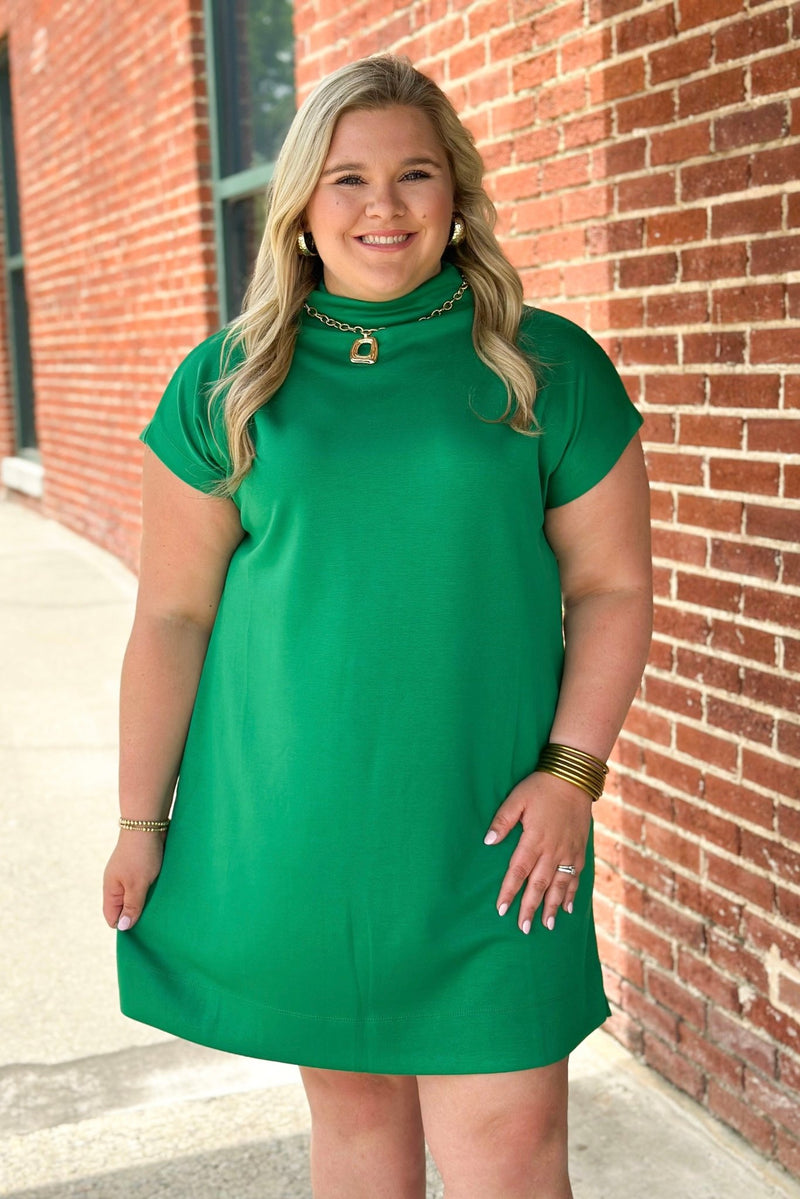 kelly green dresses Mock Neck Mini Dress *FINAL SALE* Black / Medium Womens Mary Bandage Midi Dress in Kelly Green Size 2XS Kelly Green Mock Neck Mini