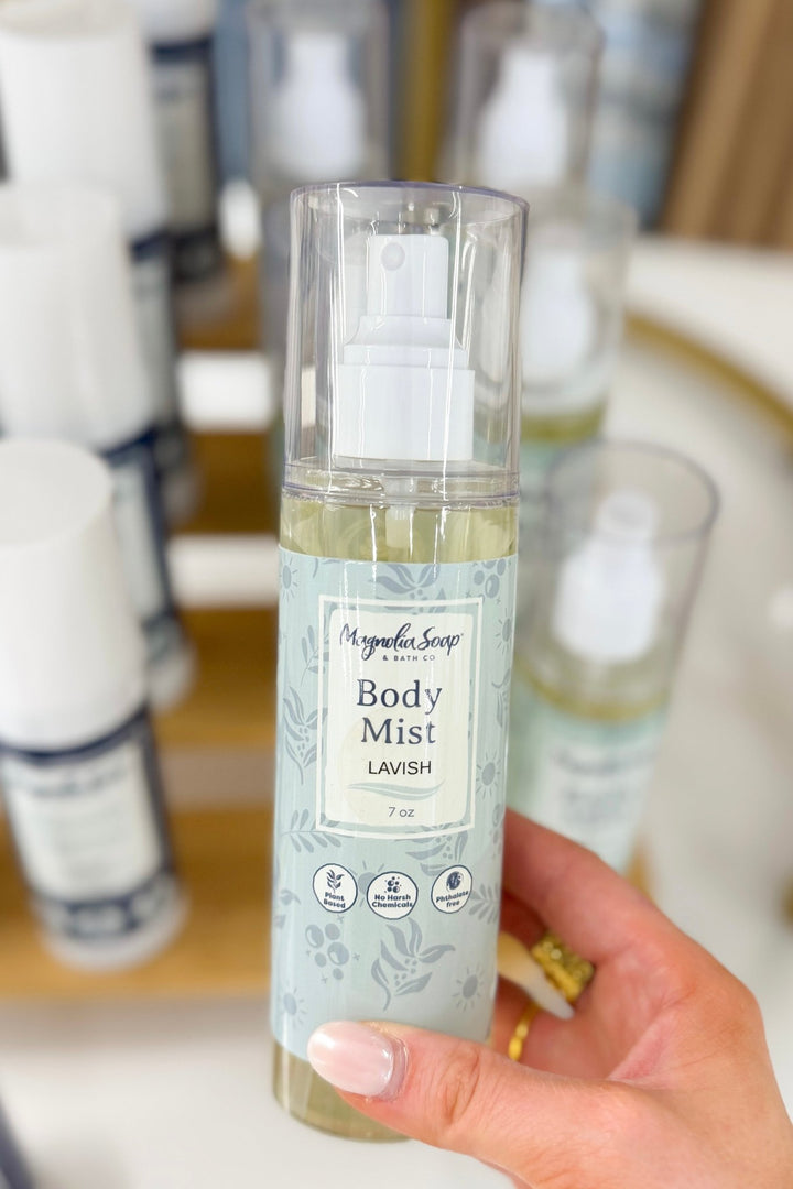 Lavish scented body mist bottle