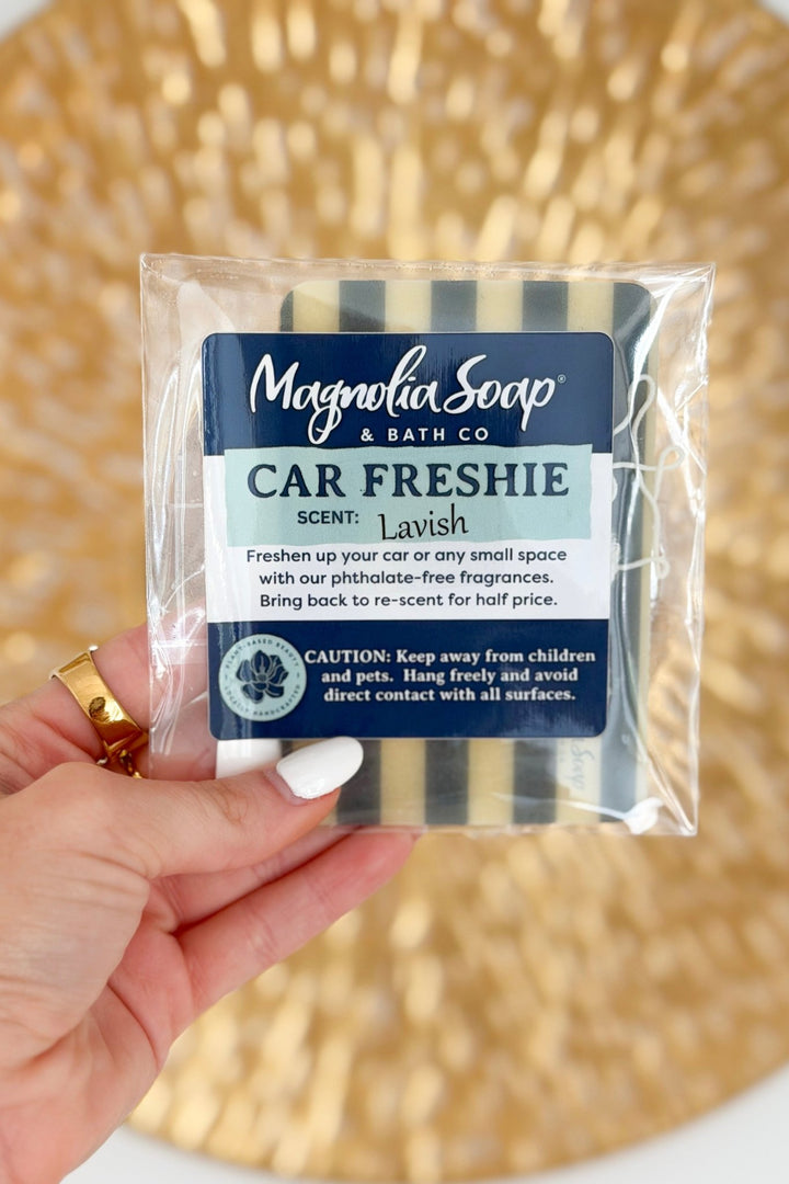 Lavish scented car freshener from Magnolia Soap and Bath