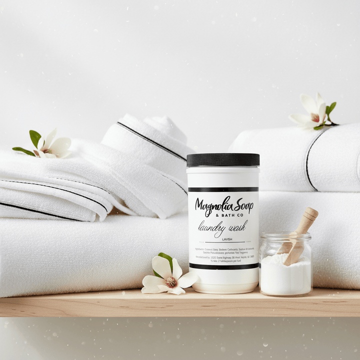 Lavish scented laundry detergent bottle