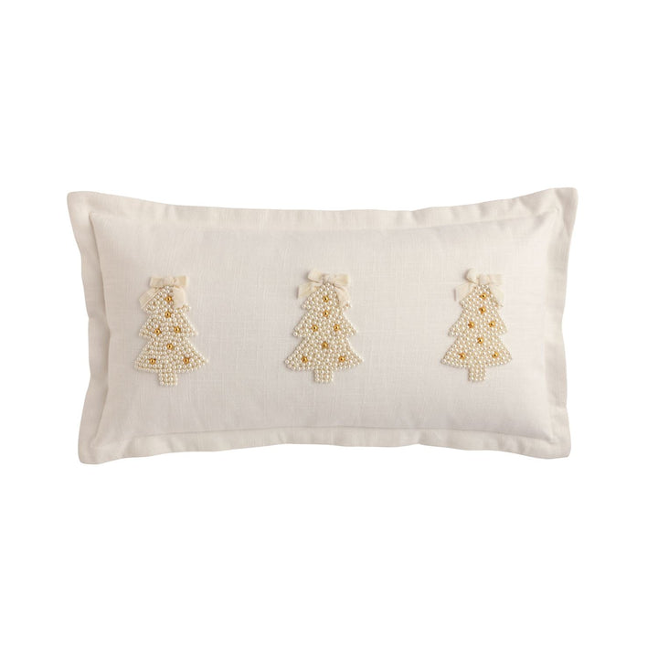 MudPie Tree Pearl Embroidered Pillow - Lavish Boutique11-GIFTS