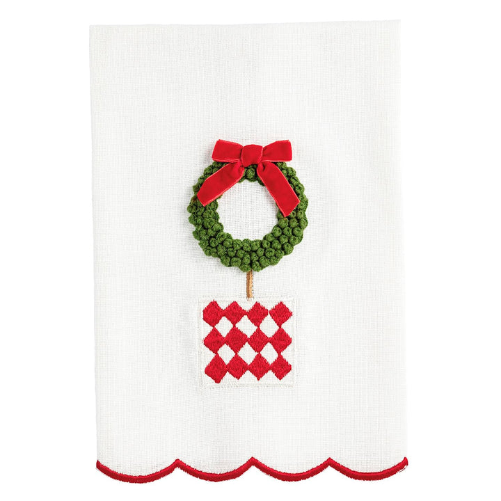 MudPie Wreath Tree Topiary Towel - Lavish Boutique11-GIFTS