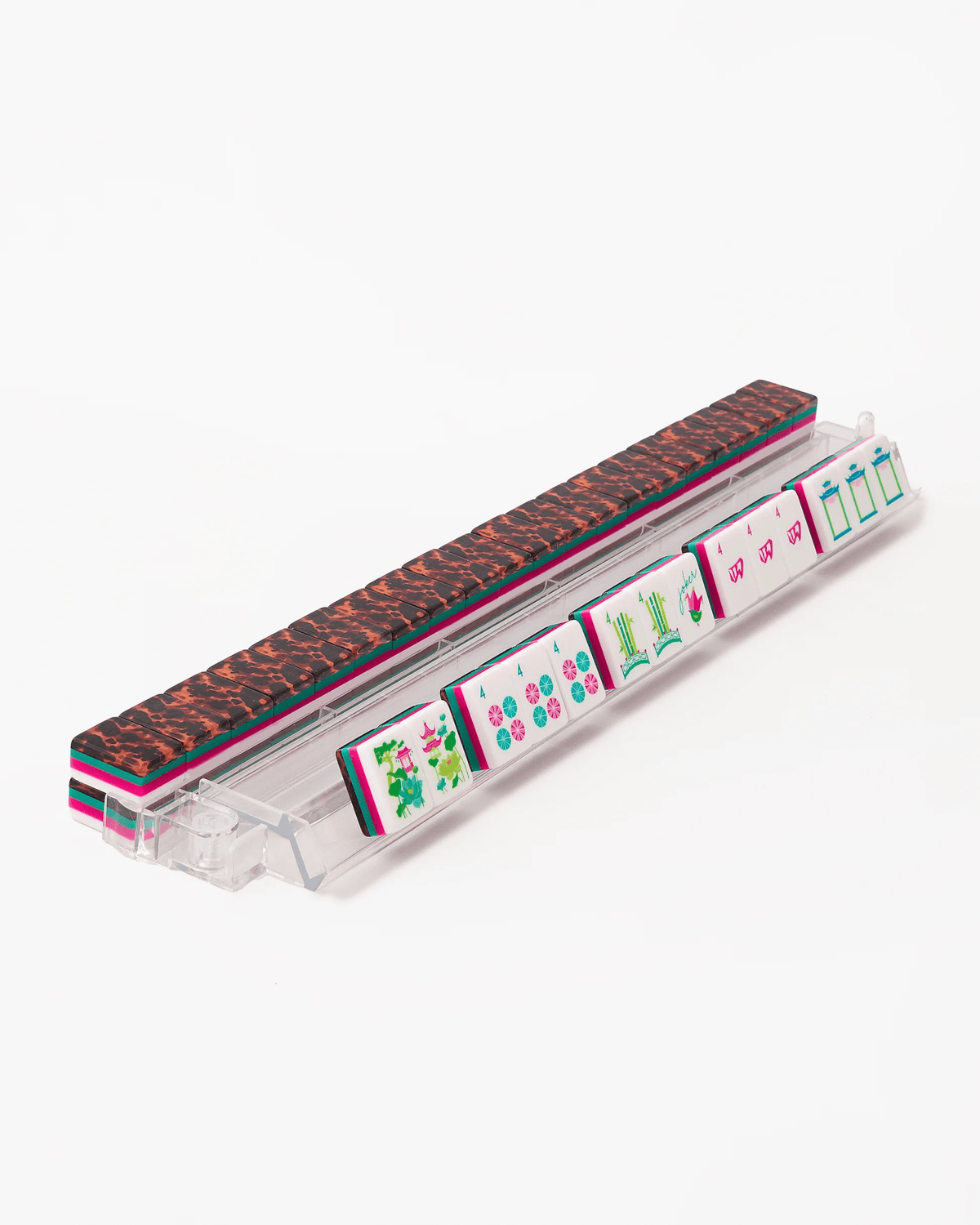 Brightly patterned Glow Wild mahjong tiles