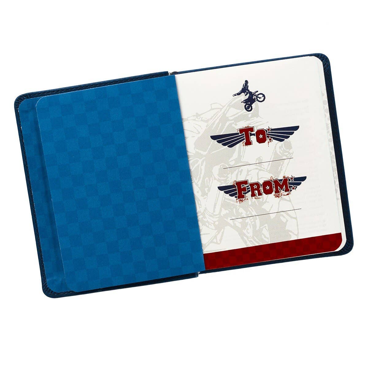 Devotional for boys with short daily readings, faux leather bound
