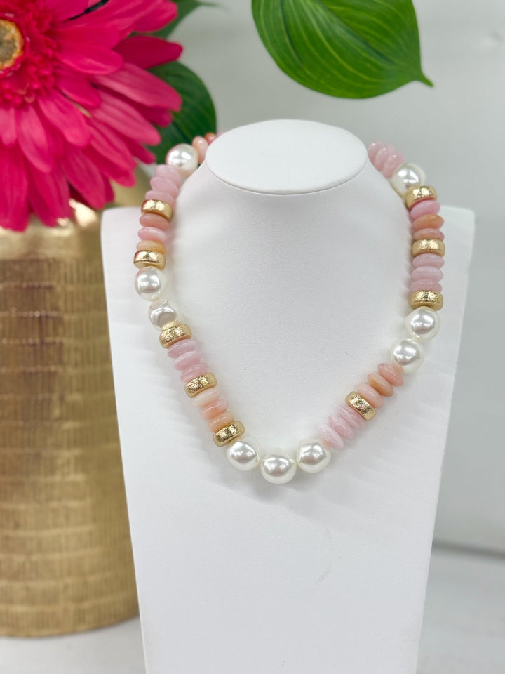 Pearl & Beads Necklace - Lavish Boutique09-JEWELRY