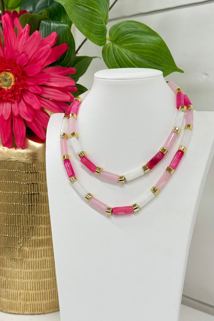 Pink Candy Bar Chic Necklace - Lavish Boutique Accessories