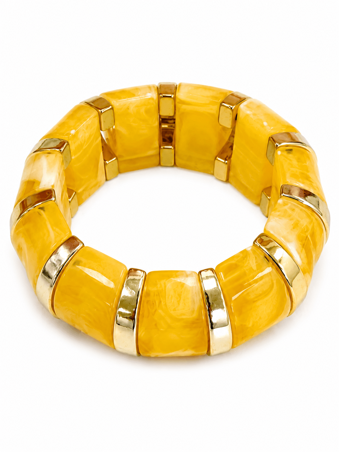 Bold beaded bracelet in mixed neutral beads