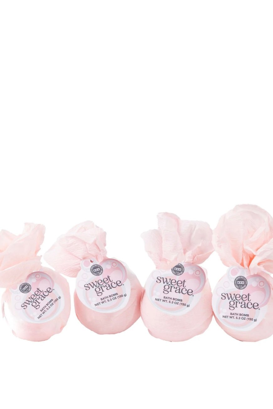 Scented bath bomb in the Sweet Grace fragrance