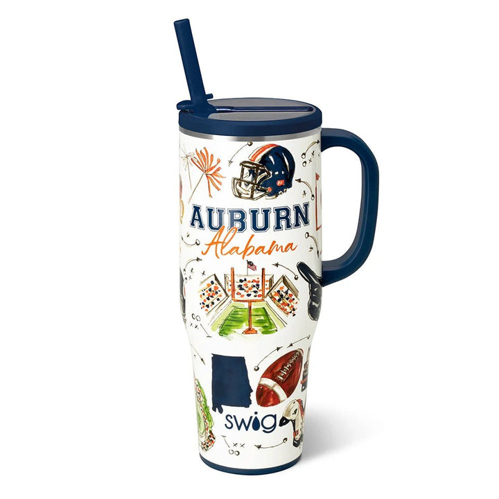 Swig Tailgates in Auburn Mega Mug 40oz - Lavish Boutique11-GIFTS