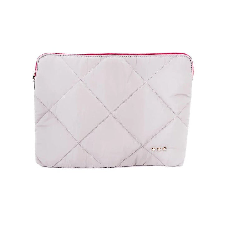 Tan Palmer Puffer Laptop Sleeve - Lavish Boutique Unclassified
