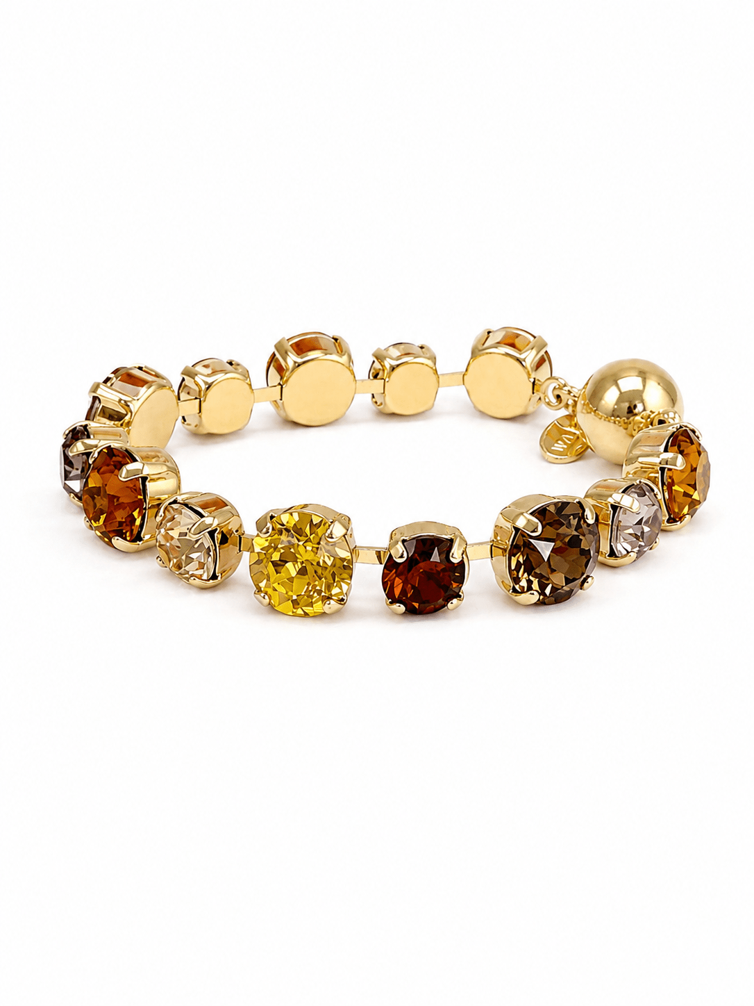 Autumn palette gemstone bead bracelet