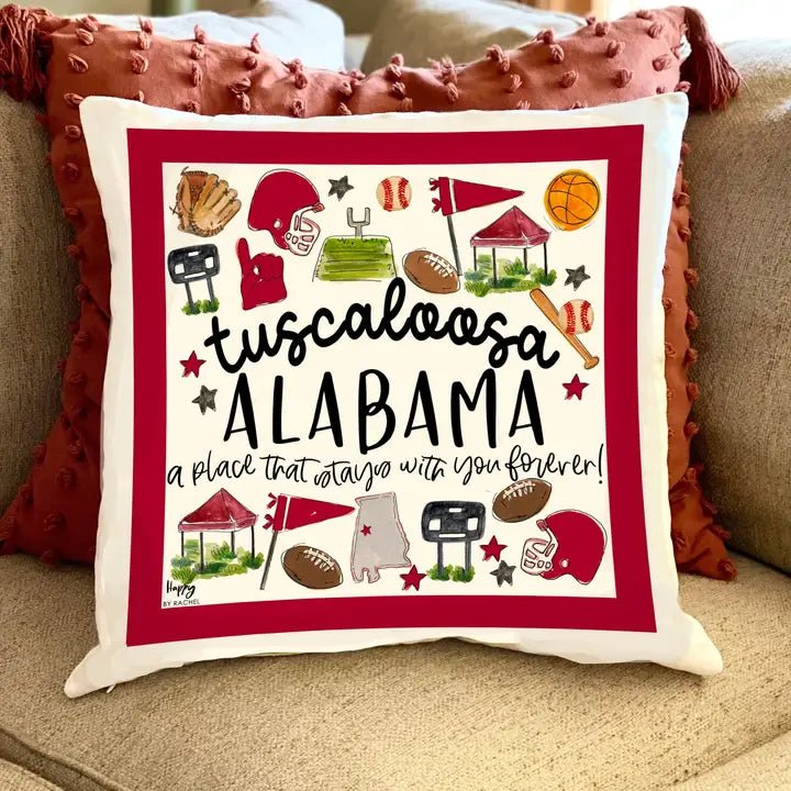 Tuscaloosa, AL Multi Sport Throw Pillow - Lavish Boutique11-GIFTS