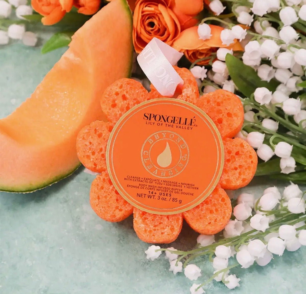 Wild Flower Spongelle body buffer in lily of the valley