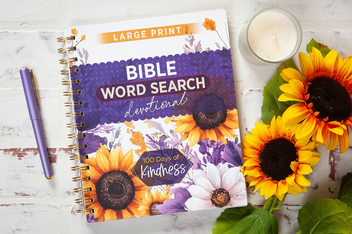 Broadstreet 100 Days of Kindness Word Search Devotional book cover 3