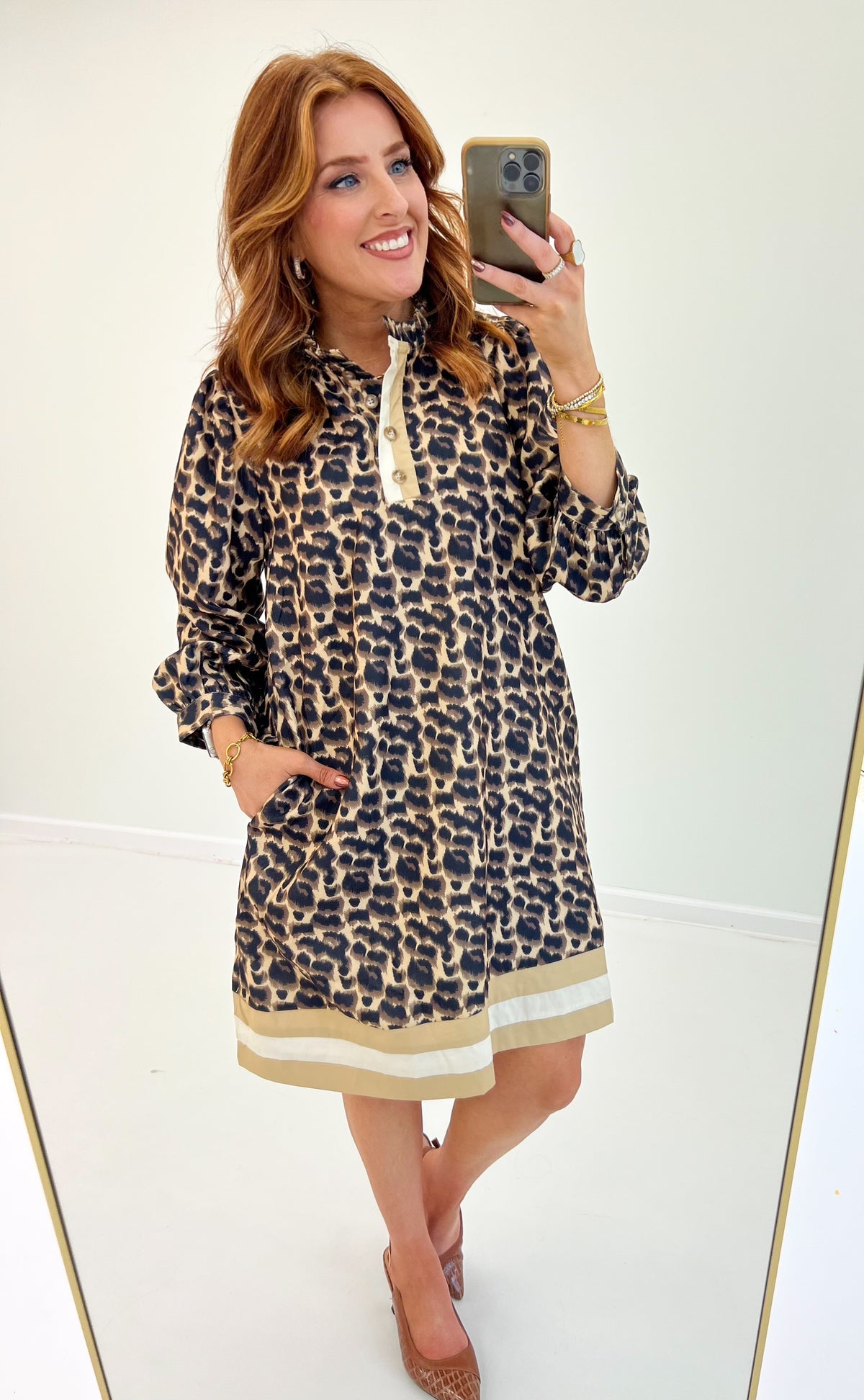 Oddi Printed Shift Dress
