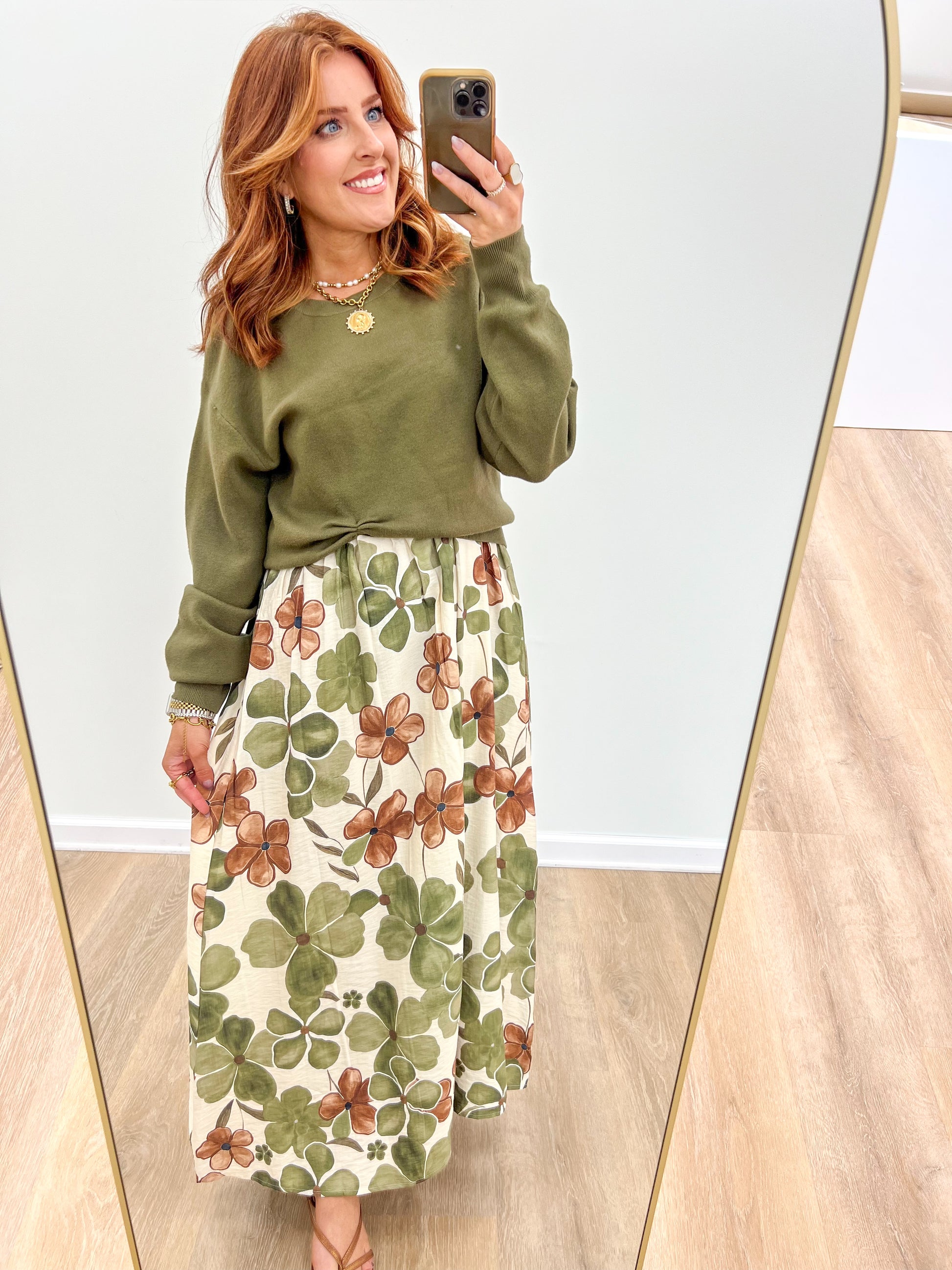 Entro Floral Sleeveless Midi Dress Set