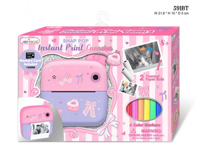 Hot Focus Bowtiful Snap Pop Instant Print Camera