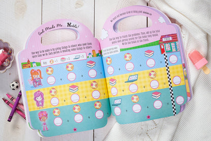 Broadstreet My Pretty Pink ABC of God Loves Me Activity Book book cover 3