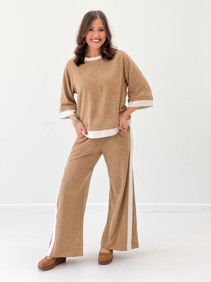 Umgee Dream Plush 3/4 Sleeve Pants Set