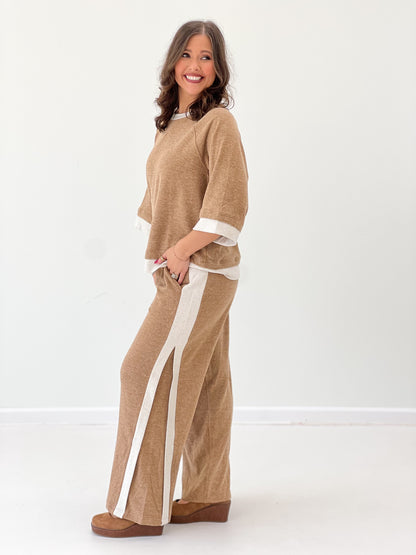 Umgee Dream Plush 3/4 Sleeve Pants Set