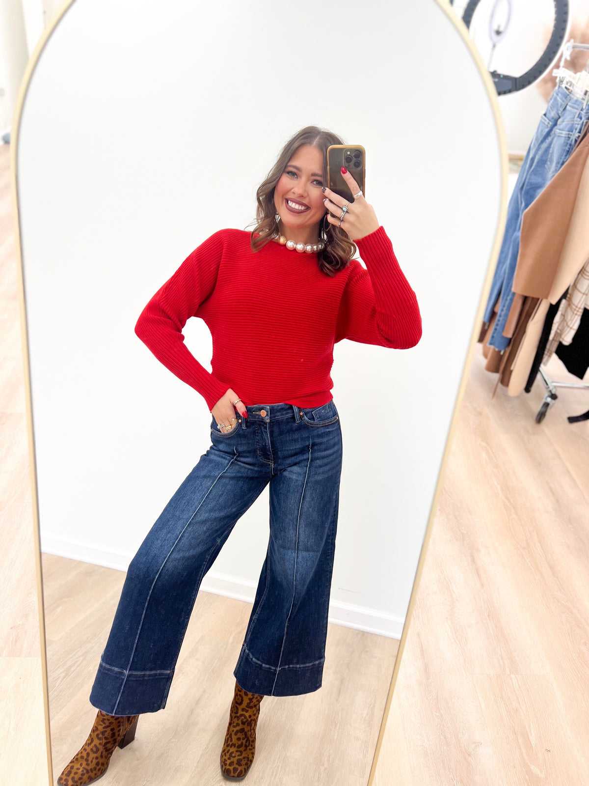 Allie Rose Soft Ribbed Dolman Top