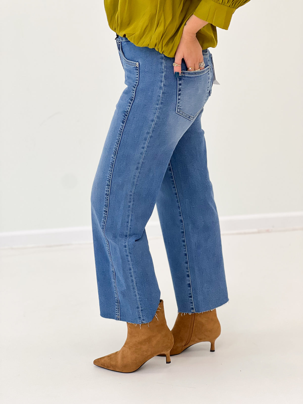 Mica Denim Mid-Rise Tummy Tuck Crop Jean
