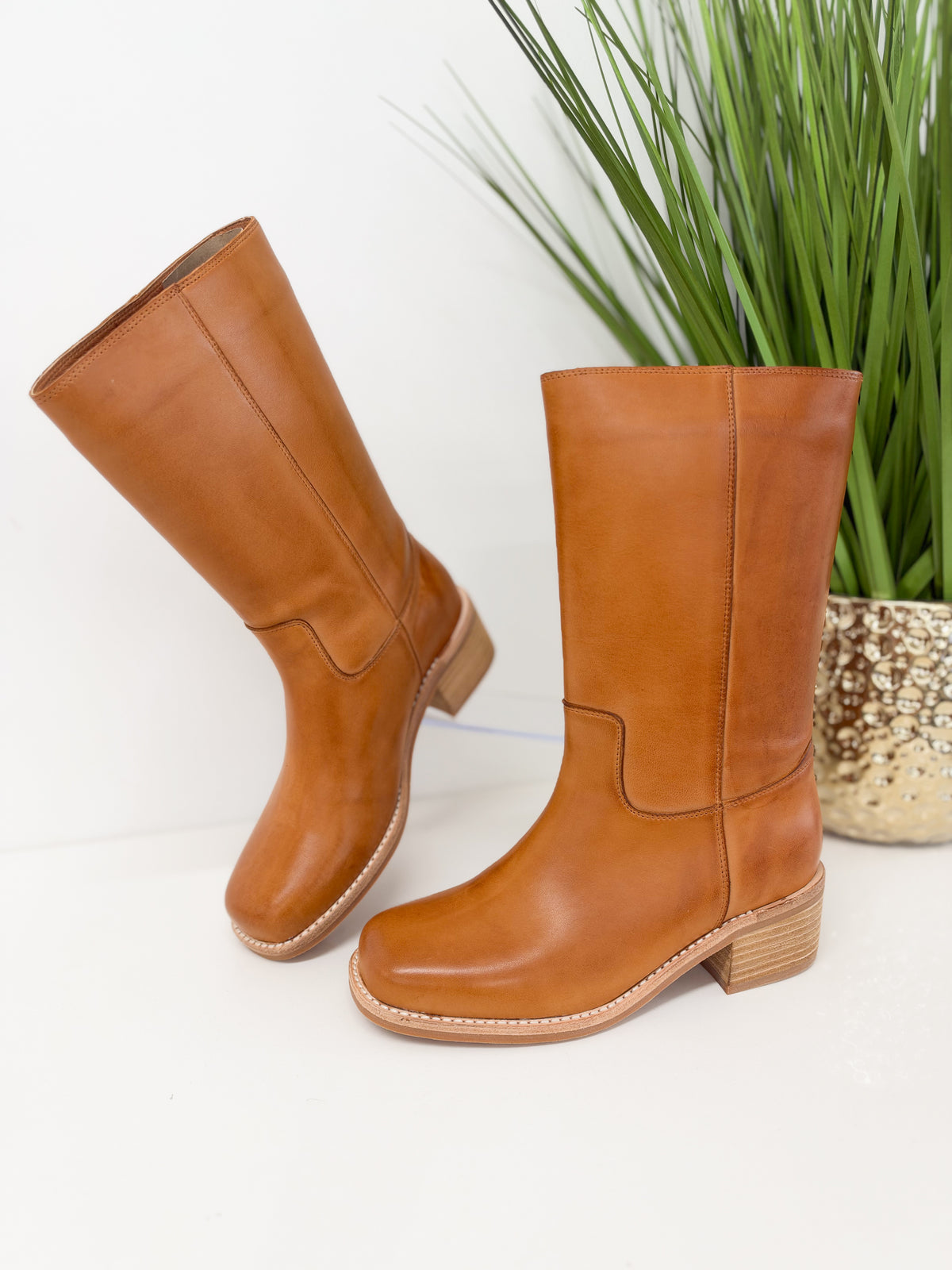 Antelope Celeste Tall Leather Boot
