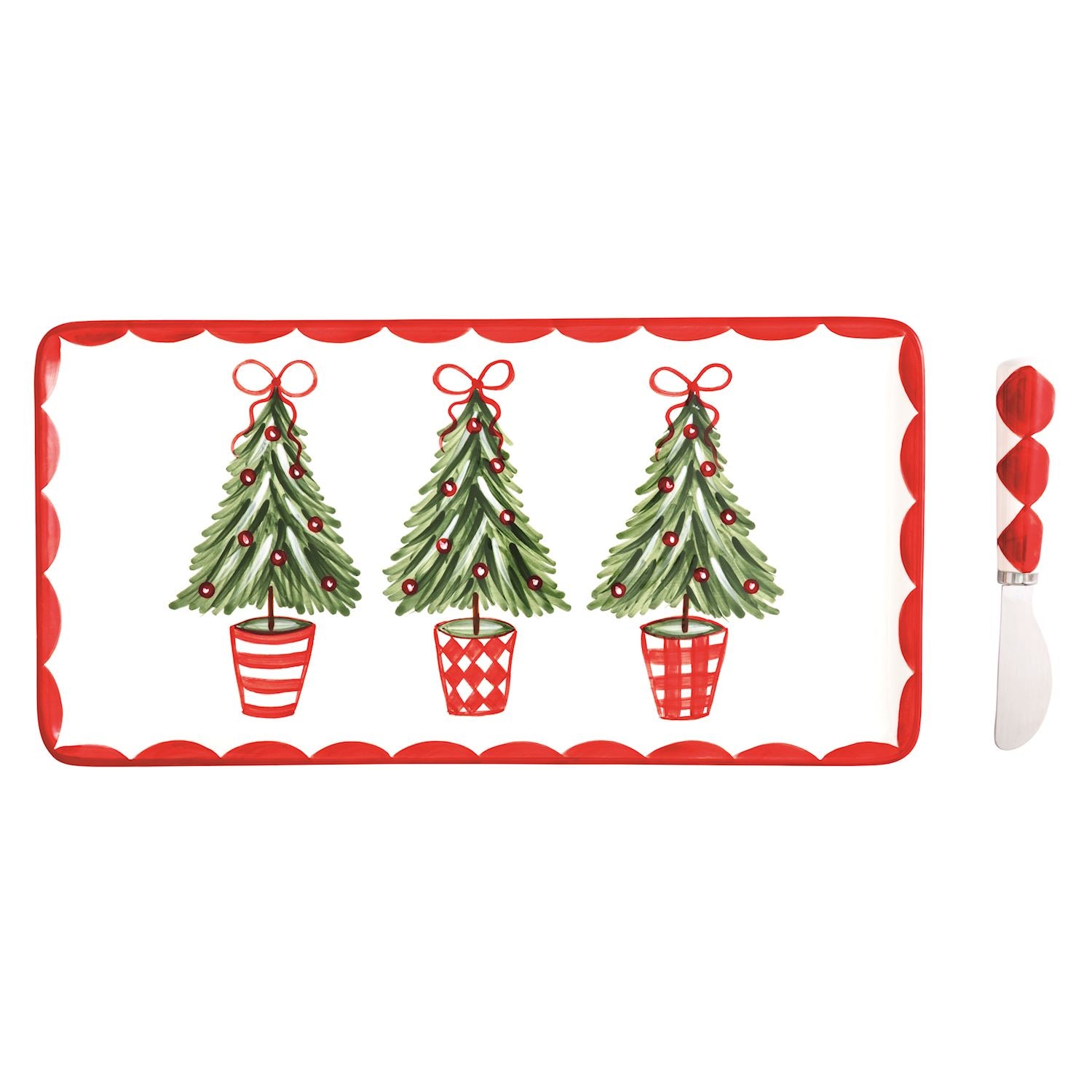 MudPie Tree Topiary Tray Set