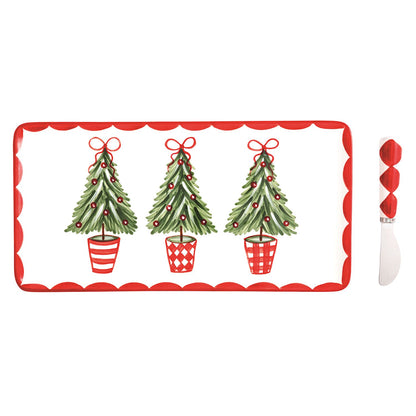 MudPie Tree Topiary Tray Set
