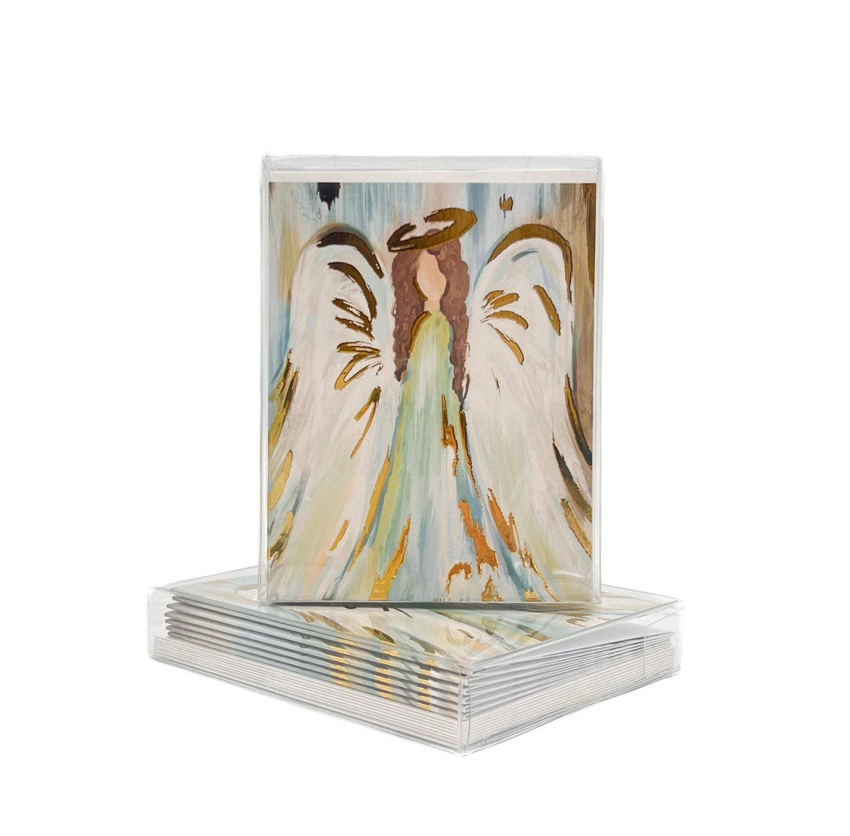 Rachel Brooks Gold Foil Angel of Peace Folded Notes