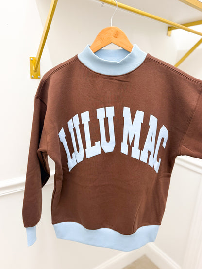 LuLu Mac Puff Mock Neck Sweatshirt