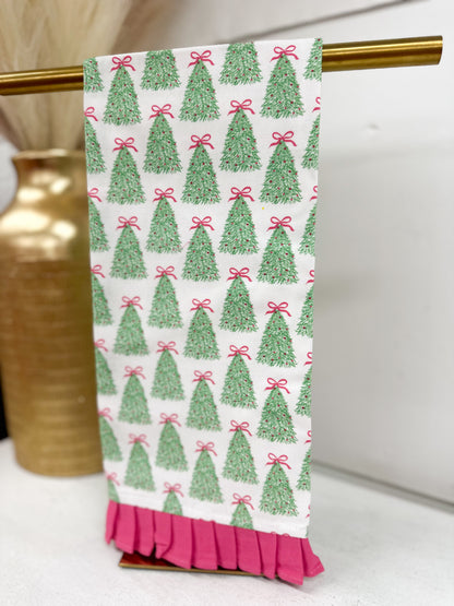 Mary Square Rosy Woodlands Tea Towel