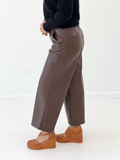 Eesome Pleather Wide Leg Pants